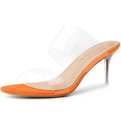 Allegra K Women's Clear Slide Stiletto Heels Sandals -Georgia Shoes Shop GUEST 9dc2ac9c 4a8b 4077 96eb 0f042bee5b1c