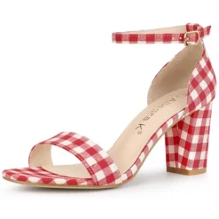 Allegra K Women's Open Toe Ankle Strap Chunky High Heels -Georgia Shoes Shop GUEST 9fe3d66b 0f2b 440b 81b0 eab522137c8d