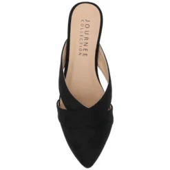 Journee Collection Womens Gerda Slip On Almond Toe Mules Flats -Georgia Shoes Shop GUEST a120b185 d708 400f b550 7779d842b99c