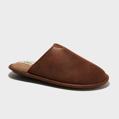 Dluxe By Dearfoams Men's Damien Scuff Slippers - Brown 6 Dluxe By Dearfoams Men's Damien Scuff Slippers - Brown - Image 4