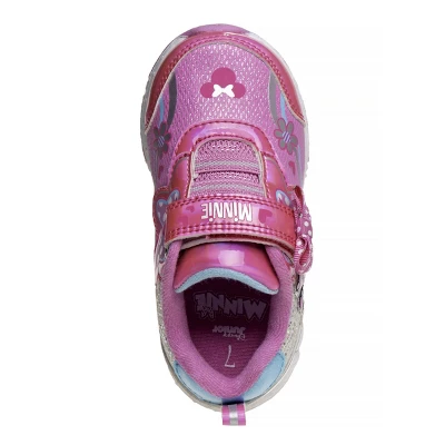 Disney Minnie Mouse Girls Sneakers W/ One Red Light And Cute Bowknot (Toddler) 7 Disney Minnie Mouse Girls Sneakers W/ One Red Light And Cute Bowknot (Toddler) - Image 5