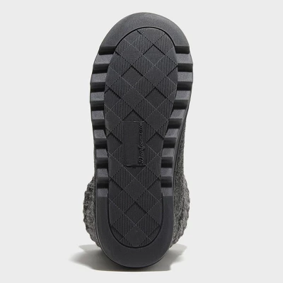 Dluxe By Dearfoams Women's Knit Cuff Felted Bootie Slippers 5 Dluxe By Dearfoams Women's Knit Cuff Felted Bootie Slippers - Image 3