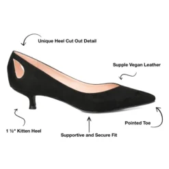 Journee Collection Womens Goldie Pointed Toe Kitten Heel Pumps -Georgia Shoes Shop GUEST a3015b87 9229 49d1 aca2 65bb74d75903
