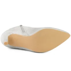 Allegra K Women's Sparkle Sequin Pointed Toe Side Zipper Stiletto Heels Ankle Boots -Georgia Shoes Shop GUEST a39fc736 d98a 4413 9f2c 6be997c90df8