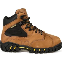 Men's Michelin Steel Toe Internal Met Guard Work Boot, XPX763, Brown -Georgia Shoes Shop GUEST a3f6a3d6 aa2d 47cf a4e5 9da493f82d1f