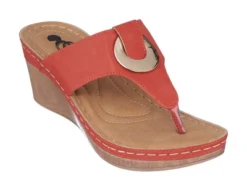 GC Shoes Genelle Hardware Comfort Slide Wedge Sandals -Georgia Shoes Shop GUEST a4803442 7fd8 4ce2 9d08 60d8e5e840aa