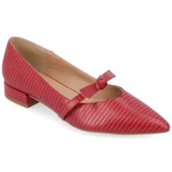 Journee Collection Womens Cait Textured Material Slip On Mary Jane Flats -Georgia Shoes Shop GUEST a4a0559f 7b43 4257 bf00 574fedbf485a