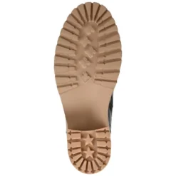 Journee Signature Womens Genuine Leather Malle Round Toe Stacked Combat Booties -Georgia Shoes Shop GUEST a4b15a47 cf51 49a5 bd6b 77d7142094d9