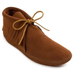 Minnetonka Men's Classic Fringe Softsole Moccasin Boots -Georgia Shoes Shop GUEST a4fd2db6 7685 4556 8d22 cb6c9bcbbb3d