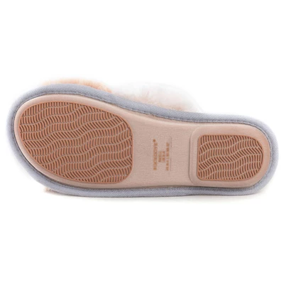 RockDove Women's Adeline Cross-Band Faux Fur Slide Slipper 5 RockDove Women's Adeline Cross-Band Faux Fur Slide Slipper - Image 3