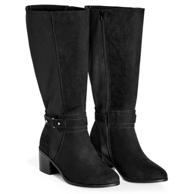 Women's Wide Fit Helen Tall Boot - Black | AVENUE 7 Women's Wide Fit Helen Tall Boot - Black | AVENUE - Image 5