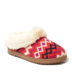 Dearfoams Women's Hannah Festive Knit Clog Slipper -Georgia Shoes Shop GUEST a6305faf 71ff 423f 8c96 1bbd4a608791