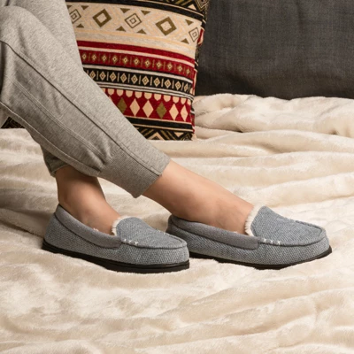 RockDove Women's Chenille Faux Fur Lined Moc Slipper 5 RockDove Women's Chenille Faux Fur Lined Moc Slipper - Image 3
