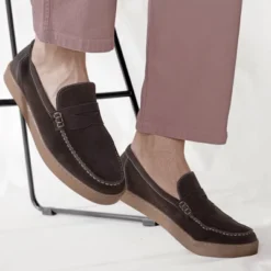 Dockers Mens Vaughn Suede Leather Casual Slip-On Penny Loafer Shoe -Georgia Shoes Shop GUEST a7799749 2171 456c 9fa8 c8f54d3936ca