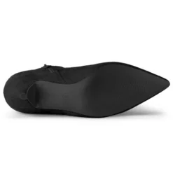 Allegra K Women's Pointed Toe Zip Stiletto Kitten Heel Ankle Booties -Georgia Shoes Shop GUEST a7a27177 38ce 49e8 91ca e0ba13346110