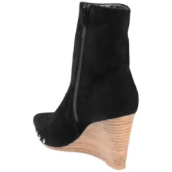 Journee Signature Womens Genuine Leather Reeya Almond Toe Wedge Ankle Booties 18 Journee Signature Womens Genuine Leather Reeya Almond Toe Wedge Ankle Booties -Georgia Shoes Shop GUEST a8456525 b4df 4147 baeb e73431caf282