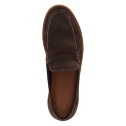 Dockers Mens Vaughn Suede Leather Casual Slip-On Penny Loafer Shoe