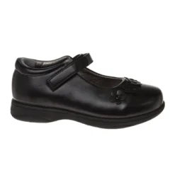 French Toast Girls School Shoes With Flower Details (Little Kids)