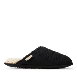Dearfoams Men's Rocky Mixed Material Scuff Slipper -Georgia Shoes Shop GUEST aaf6fd24 9e41 4de1 9d70 5d7e2e2a156d