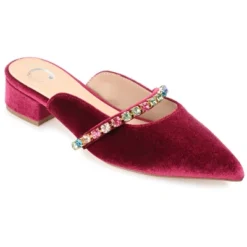 Journee Collection Womens Jewel Mules Pointed Toe Slip On Flats -Georgia Shoes Shop GUEST ab171966 9990 4eea a21d 363900ef0690