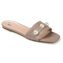 Journee Collection Womens Leonie Slide Flat Sandals -Georgia Shoes Shop GUEST ab3d5c25 025d 4060 a888 5d855075f9bd