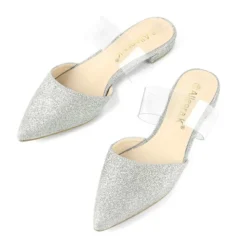 Allegra K Women's Glitter Clear Strap Flat Mules 15 Allegra K Women's Glitter Clear Strap Flat Mules -Georgia Shoes Shop GUEST ab55286d ce3f 4299 b45a 9fdfd45b8beb