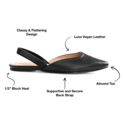 Journee Collection Womens Mallorca Pull On Almond Toe Sling-Back Flats -Georgia Shoes Shop GUEST ad88fc83 cf5b 4f8a 9f1c 8a67b2dc4ebc