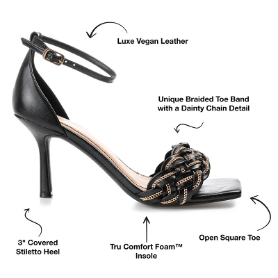 Journee Collection Womens Mabella Tru Comfort Foam Open Toe Mid Stiletto Pumps 9 Journee Collection Womens Mabella Tru Comfort Foam Open Toe Mid Stiletto Pumps - Image 7