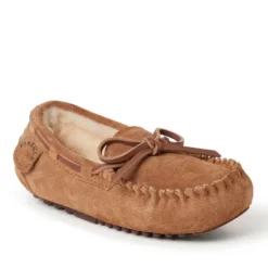 Fireside By Dearfoams Kid's Parke Genuine Shearling Moccasin -Georgia Shoes Shop GUEST b16f1915 48bf 449a bb13 7e7b01afb723