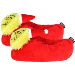 Dr. Seuss The Grinch Who Stole Christmas Character Santa Grinch Slippers