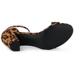 Allegra K Women's Open Toe Ankle Strap Chunky High Heels -Georgia Shoes Shop GUEST b378666e 4498 40b7 9147 7e93333bed75