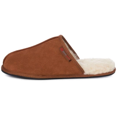 Alpine Swiss Halden Mens Genuine Suede Memory Foam Scuff Slippers 4 Alpine Swiss Halden Mens Genuine Suede Memory Foam Scuff Slippers - Image 2