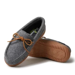 Dearfoams Women's Wilmington Wool Blend Energy Return Moccasin Slippers -Georgia Shoes Shop GUEST b3fa2831 d064 49bd b596 35a901293e1e