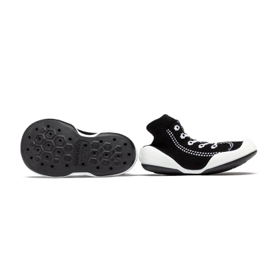 Komuello Toddler First Walk Sock Shoes - Sneakers Black 4 Komuello Toddler First Walk Sock Shoes - Sneakers Black - Image 2