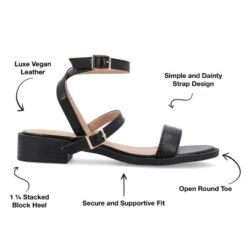 Journee Collection Womens Gigie Ankle Strap Stacked Heel Sandals -Georgia Shoes Shop GUEST b73b234f 08a6 43e0 96a3 693f38f75a3a