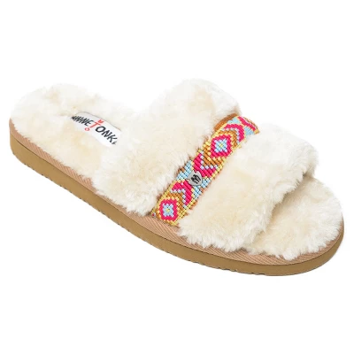 Minnetonka Women's Faux Fur London Slide Slipper 8 Minnetonka Women's Faux Fur London Slide Slipper - Image 6