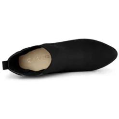 Allegra K Women's Round Toe Chunky High Heels Ankle Chelsea Boots -Georgia Shoes Shop GUEST b88f35aa 2952 400d b816 ae8193f25b21