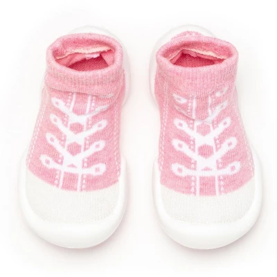 Komuello Toddler First Walk Sock Shoes - Sneakers Pink 14 Komuello Toddler First Walk Sock Shoes - Sneakers Pink - Image 12