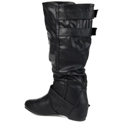 Journee Collection Womens Tiffany Hidden Wedge Mid Calf Boots 8 Journee Collection Womens Tiffany Hidden Wedge Mid Calf Boots - Image 6