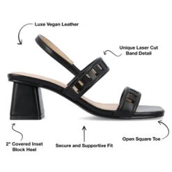 Journee Collection Womens Ismay Laser Cut Sling Back Block Heel Sandals -Georgia Shoes Shop GUEST b991c843 ce3f 4fc9 baf1 4e4cdb3eb06c