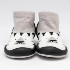 Komuello Toddler Boy/Girl First Walk Sock Shoes White Tiger