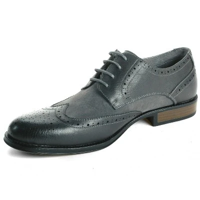 Alpine Swiss Zurich Mens Wing Tip Oxfords Two Tone Brogue Medallion Dress Shoes 4 Alpine Swiss Zurich Mens Wing Tip Oxfords Two Tone Brogue Medallion Dress Shoes - Image 2