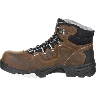 Men's Brown Georgia Boot Amplitude Composite Toe Waterproof Work Boot Size 9(Wide) 6 Men's Brown Georgia Boot Amplitude Composite Toe Waterproof Work Boot Size 9(Wide) - Image 4