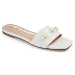 Journee Collection Womens Leonie Slide Flat Sandals -Georgia Shoes Shop GUEST bdfb6a54 bfa0 4276 83d4 a108339e0b50
