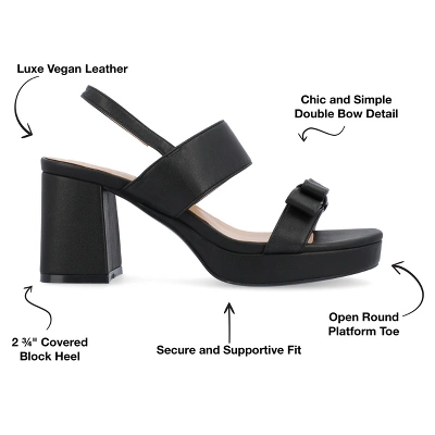 Journee Collection Womens Brookan Sling Back Covered Block Heel Platform Sandals 9 Journee Collection Womens Brookan Sling Back Covered Block Heel Platform Sandals - Image 7