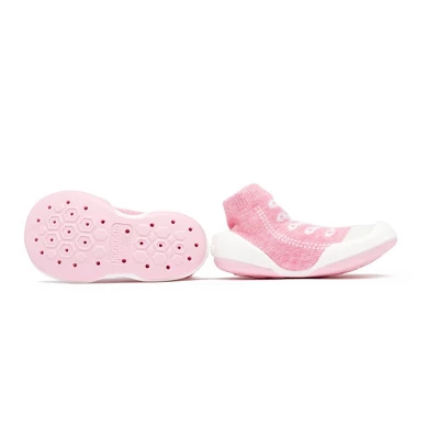 Komuello Toddler First Walk Sock Shoes - Sneakers Pink 4 Komuello Toddler First Walk Sock Shoes - Sneakers Pink - Image 2