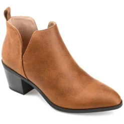 Journee Collection Womens Lola Pull On Stacked Heel Booties -Georgia Shoes Shop GUEST bef1fe1a a84a 416f 863f 72ff222a72b8