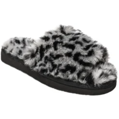 Minnetonka Women's Faux Fur Lolo Slide Slipper -Georgia Shoes Shop GUEST bf2a82ba 26a8 4943 9295 993be0f77319