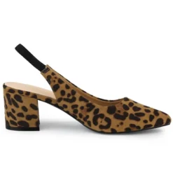 Allegra K Women's Pointed Toe Block Heel Pumps Slingback Heels -Georgia Shoes Shop GUEST bf2b4489 a46c 4938 a396 4ef96e1816bc