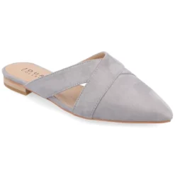 Journee Collection Womens Gerda Slip On Almond Toe Mules Flats -Georgia Shoes Shop GUEST bf5e0f2d 49d8 4df4 b594 00b8e2000b27